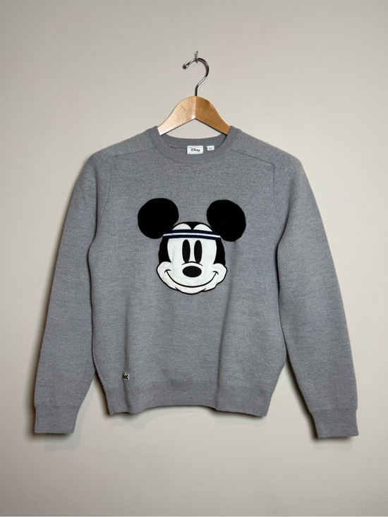 Lacoste Tops - Lacoste Disney x Mickey Mouse Tennis Wool Blend Crewneck | Gray | Large